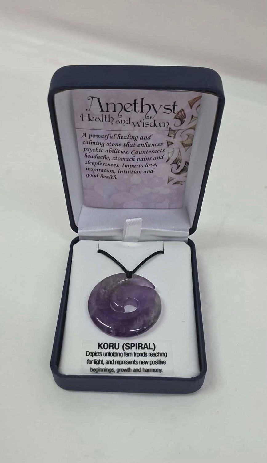 Amethyst Koru Boxed