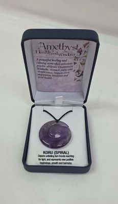 Amethyst Koru Boxed