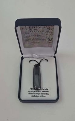 Hematite Short Club Pendant