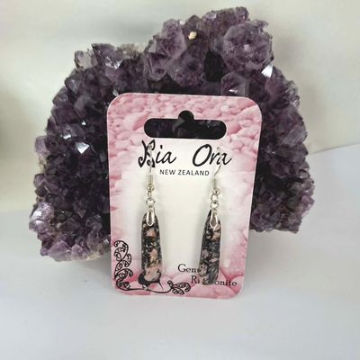 Rhodonite Earrings