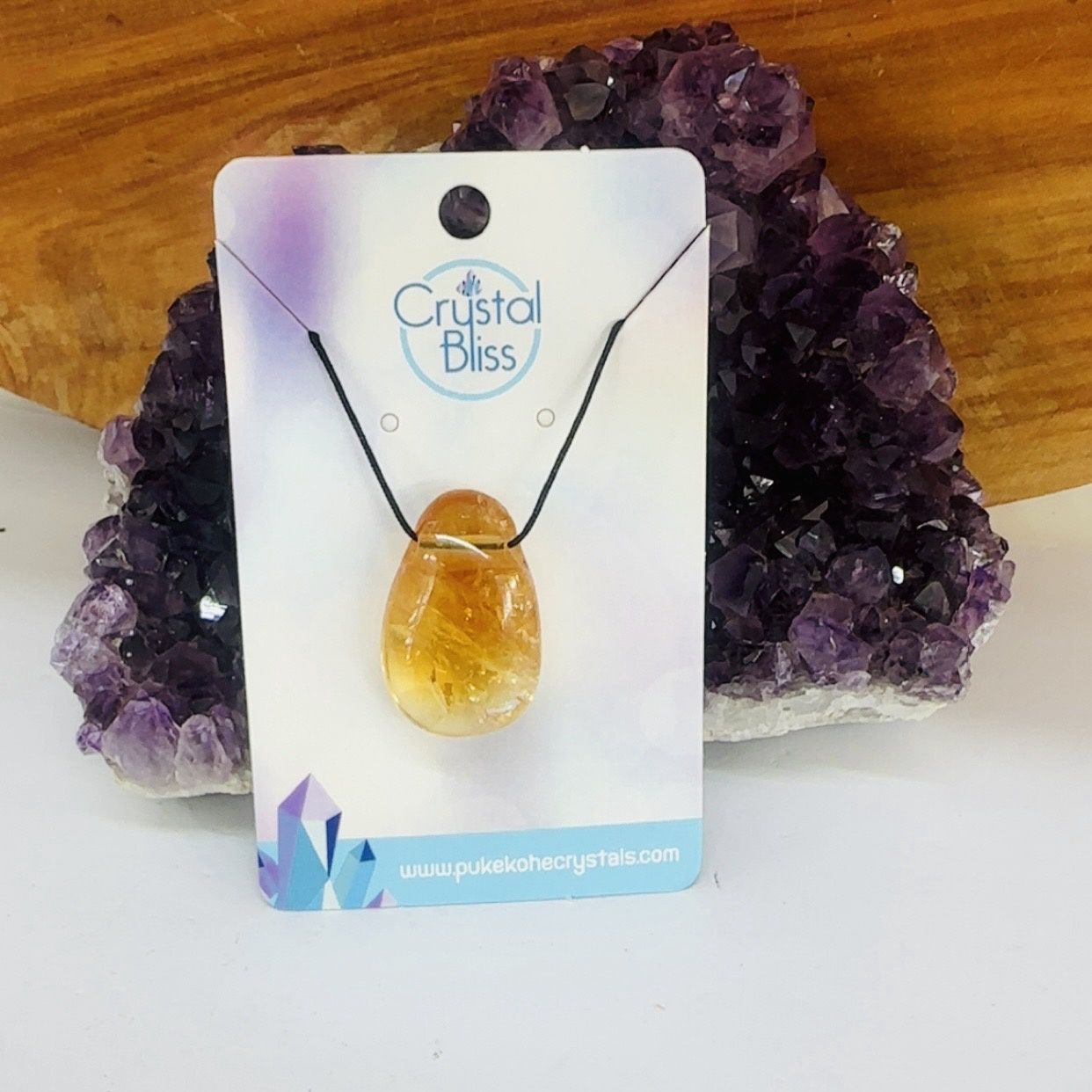 Citrine Tumble Pendant