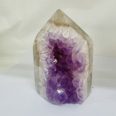 Amethyst Druze Tower with Agate