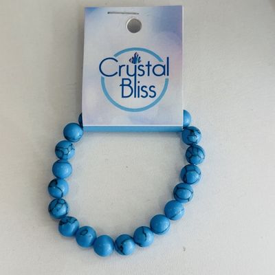 10mm Blue Howlite Bracelet