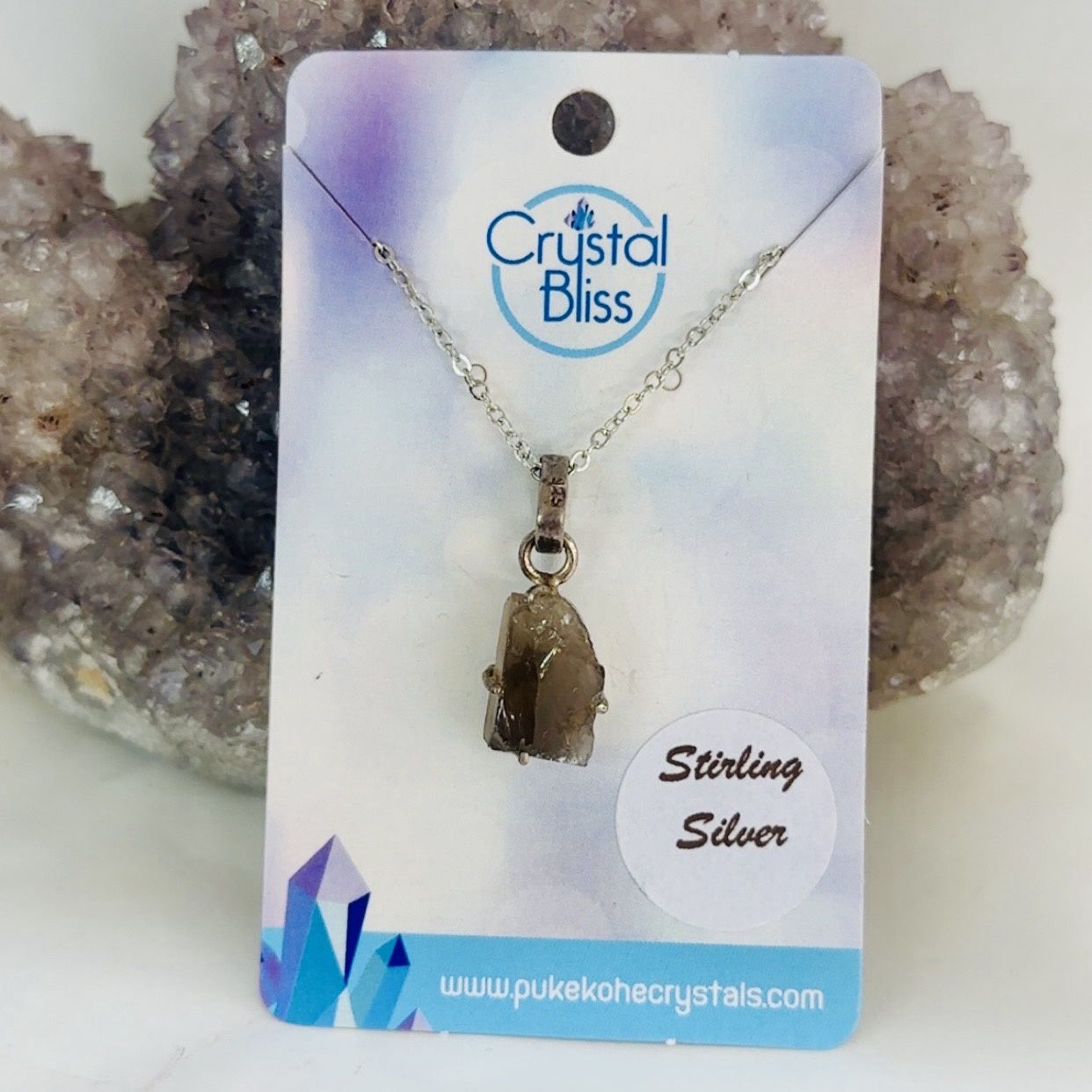 Smokey Quartz Irregular Shape Pendant