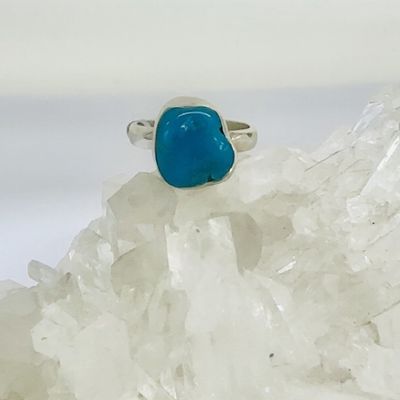 Turquoise Natural Ring sz US 7