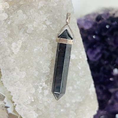 Hematite DT SS Pendant
