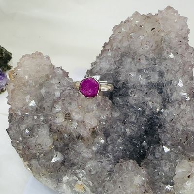 Pink Tourmaline Ring sz US 7