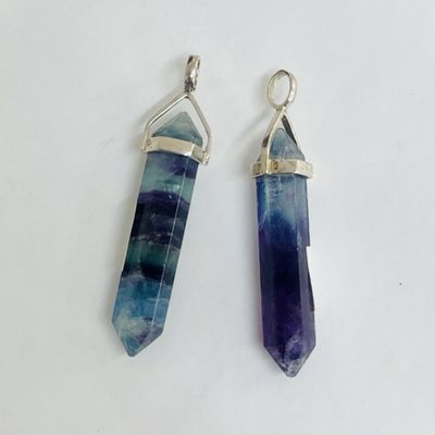 Fluorite DT Pendant SS