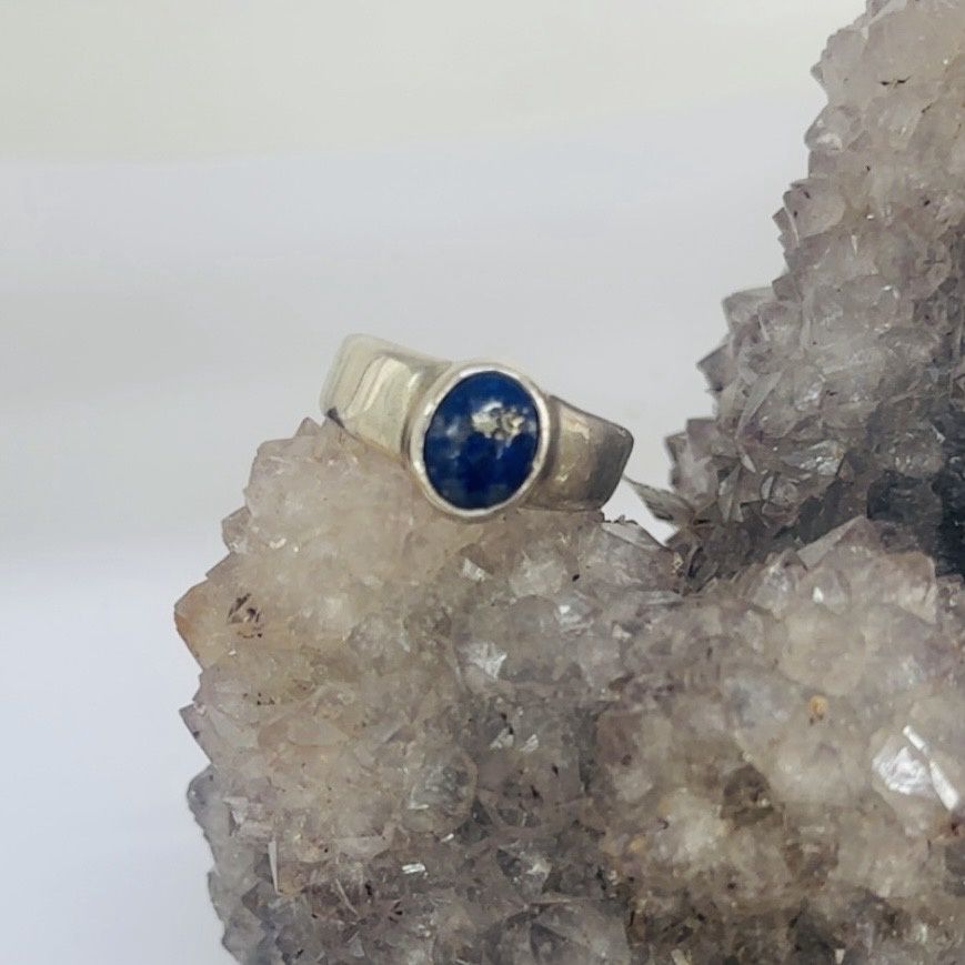 Lapis Lazuli Oval Ring sz US 8