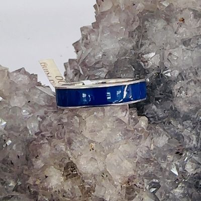 Lapis Lazuli Band Ring sz US 7