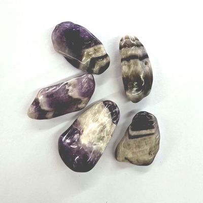 Chevron Amethyst Tumbled