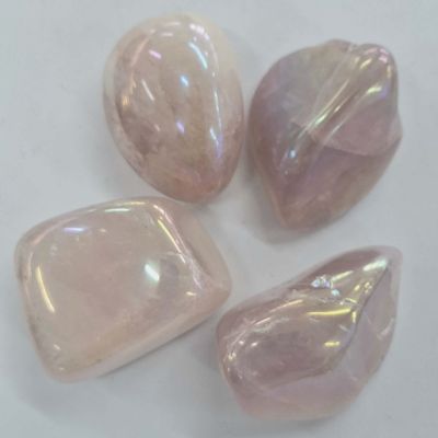 Pink Aura Quartz Tumbled