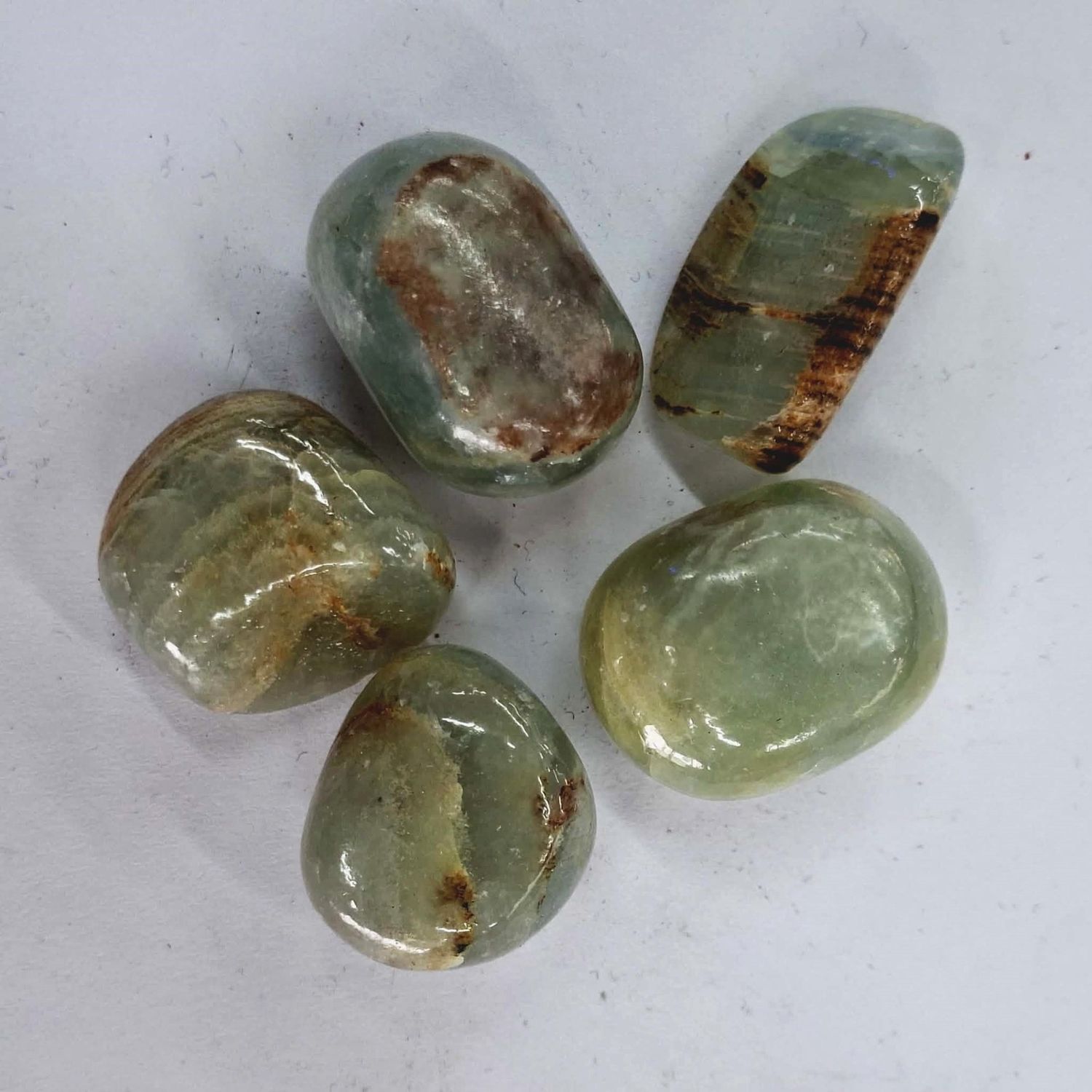 Blue Calcite Tumbled