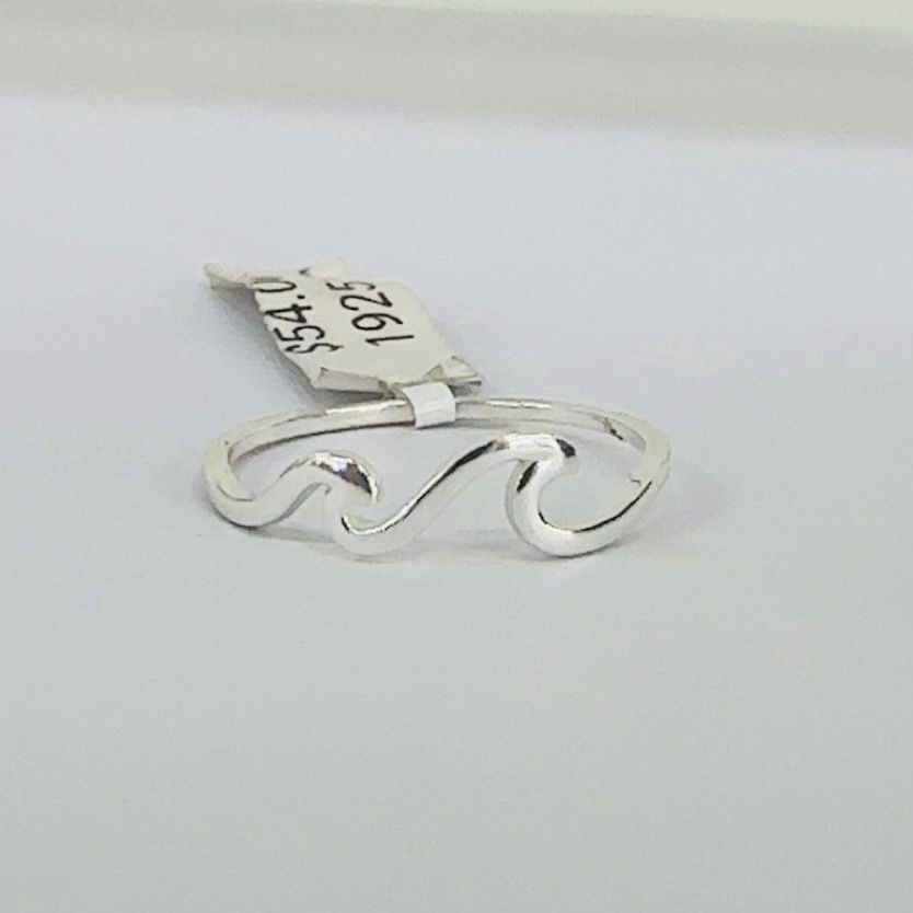 Double Wave Ring sz US7.5