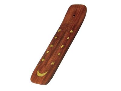 6 inch wooden incense holder
