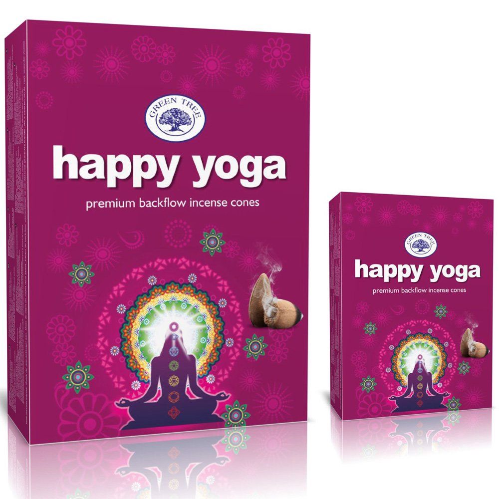 Green Tree Happy Yoga Backflow Cones