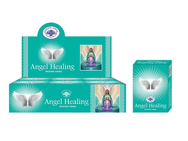 Green Tree Angel Healing Cones