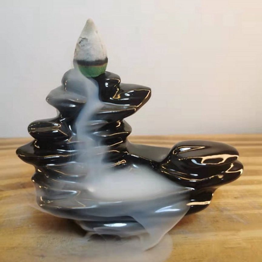Pebble Stack Backflow Incense Burner