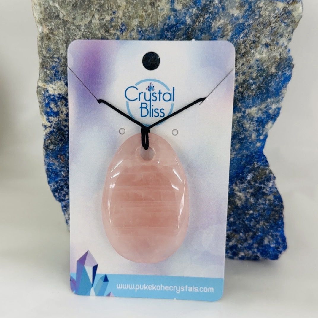 Rose Quartz Oval Pendant