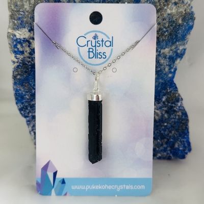 Black Tourmaline Pendant SS