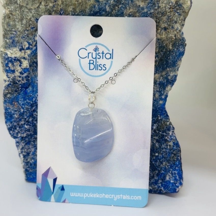 Blue Lace Agate Pendant