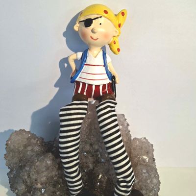 Shelf Sitter Pirate sitting