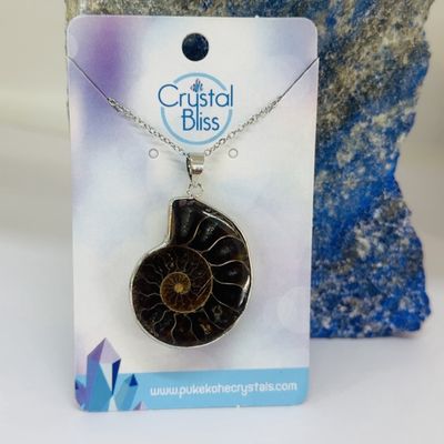 Orthoceras Fossil Pendant