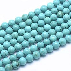 Beads 6mm Howlite Blue