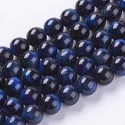 Beads 6mm Tigers Eye Blue