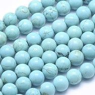 Beads 8mm Howlite Blue