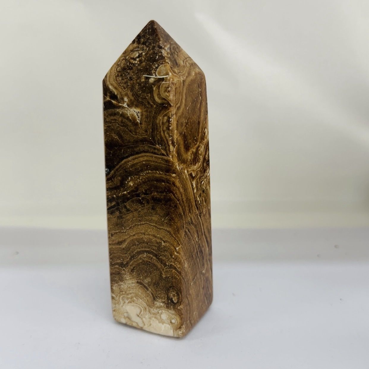 Chocolate Calcite Tower 14cm