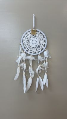 CROCHET DREAMCATCHER 22cm-WHITE