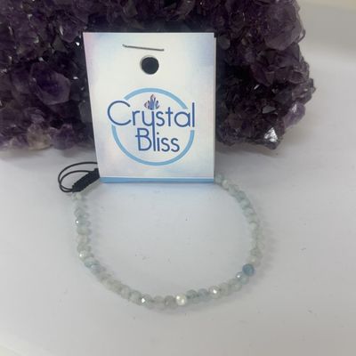 Aquamarine Faceted Bracelet