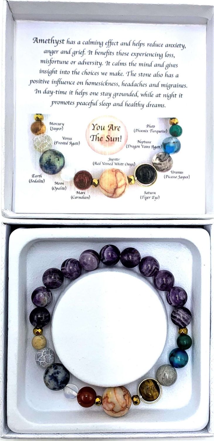 Amethyst Solar System Bracelet