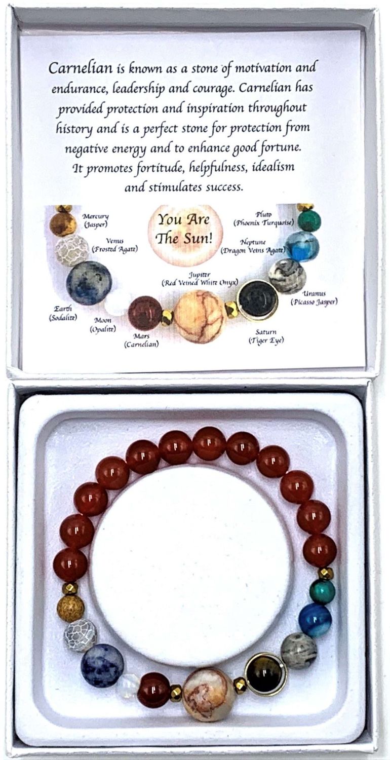 Carnelian Solar System Bracelet