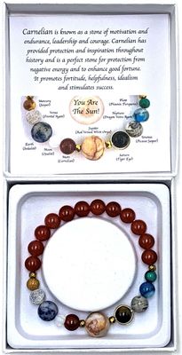 Carnelian Solar System Bracelet