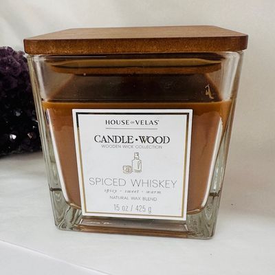 Candle Spiced Whiskey CandleWood  425gms