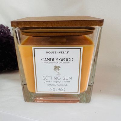 Candle Setting Sun CandleWood 425gms