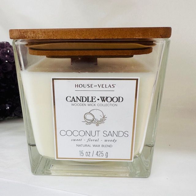 Coconut Sands CandleWood Candle 425gms