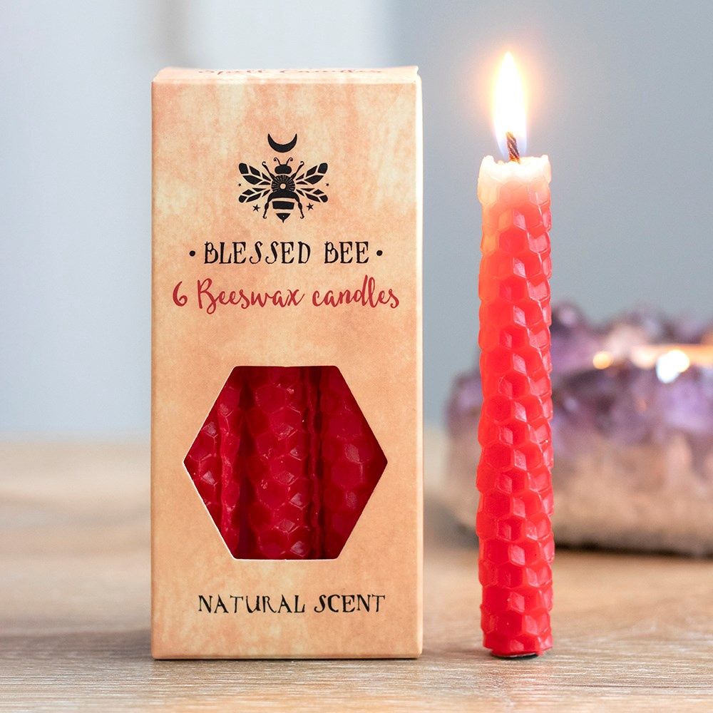 Beeswax Spell Candels Red - Love