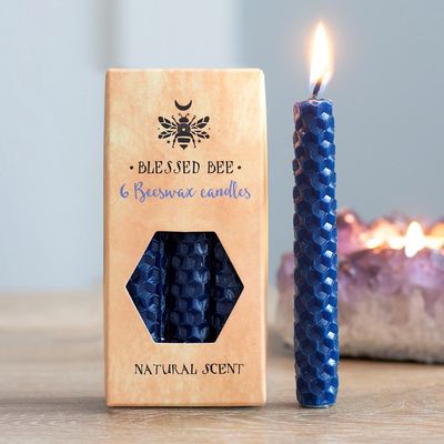 Beeswax Spell Candles Blue - Peace