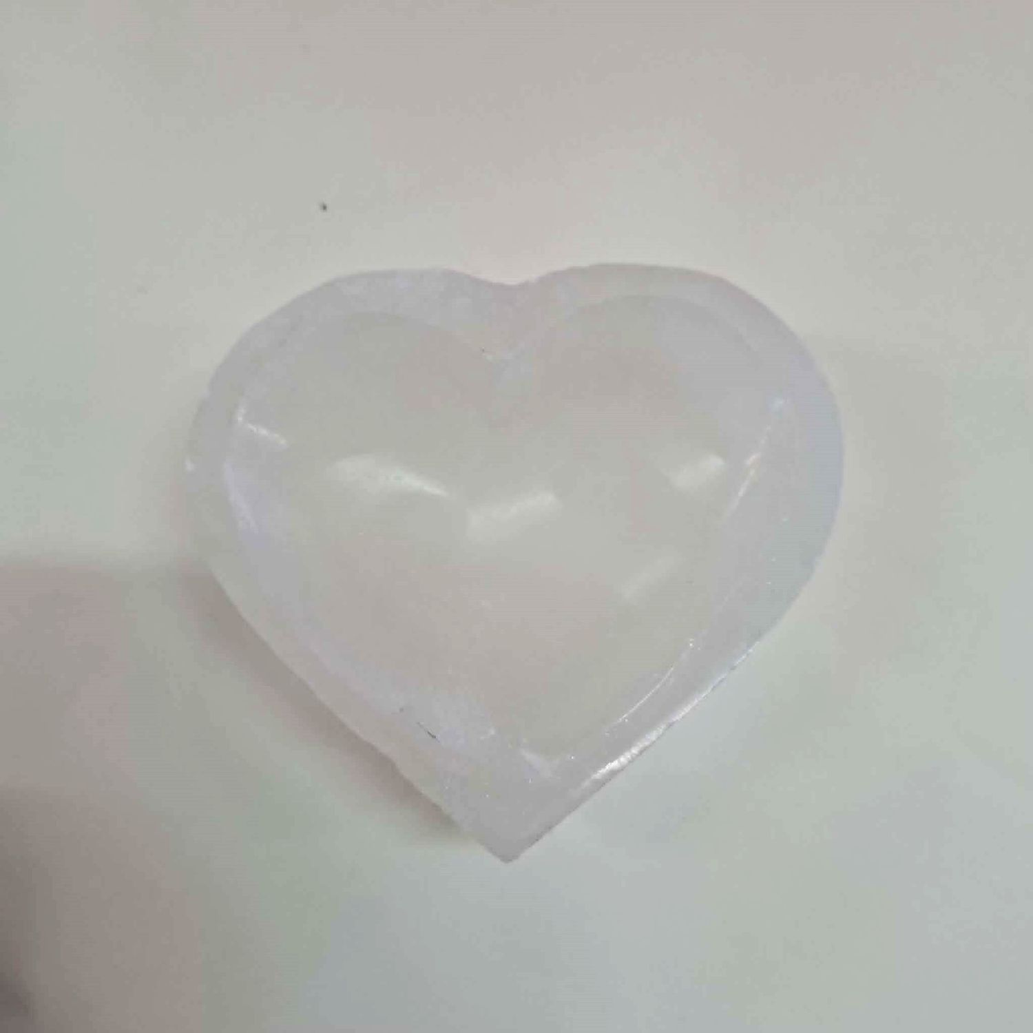 Selenite Heart Dish