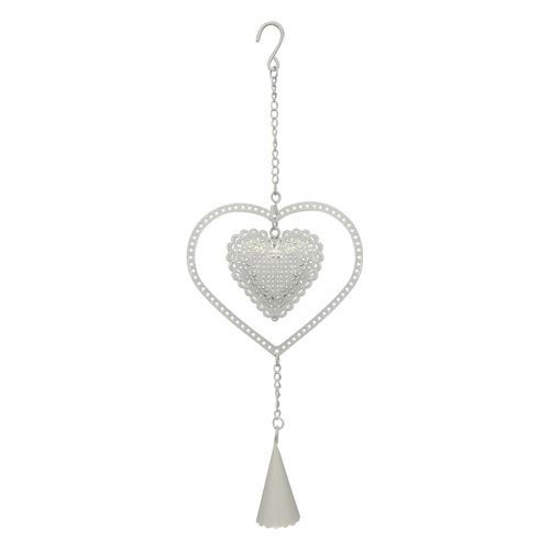 White heart hanger