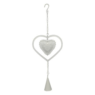White heart hanger