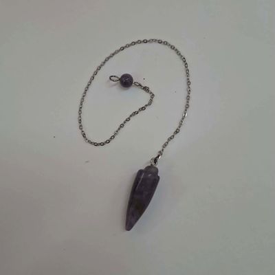 Amethyst Slim Cone Pendulum