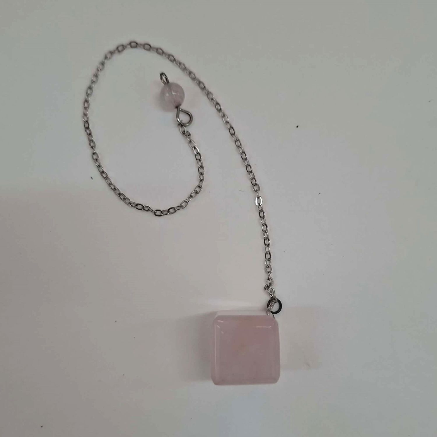 Rose Quartz Cube Pendulum