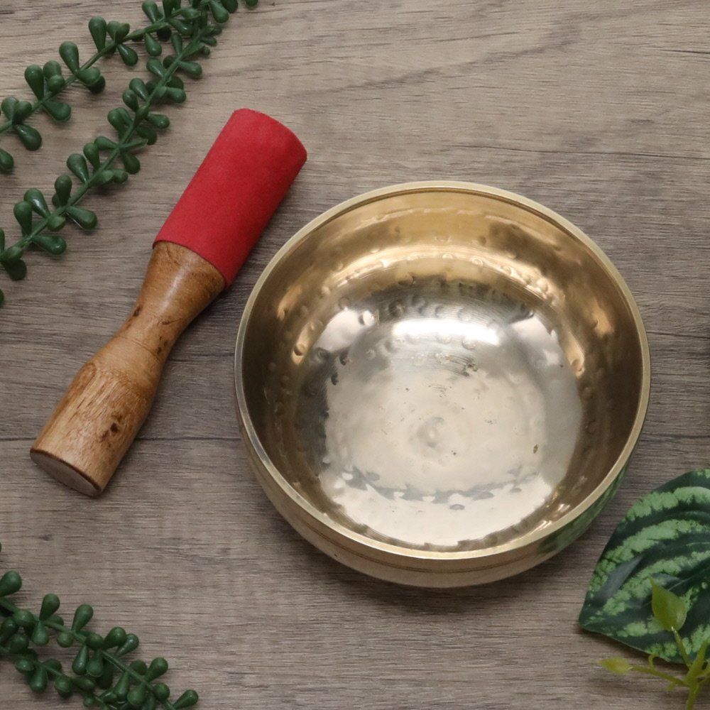 Singing Bowl Brass Hammered 12.5cm