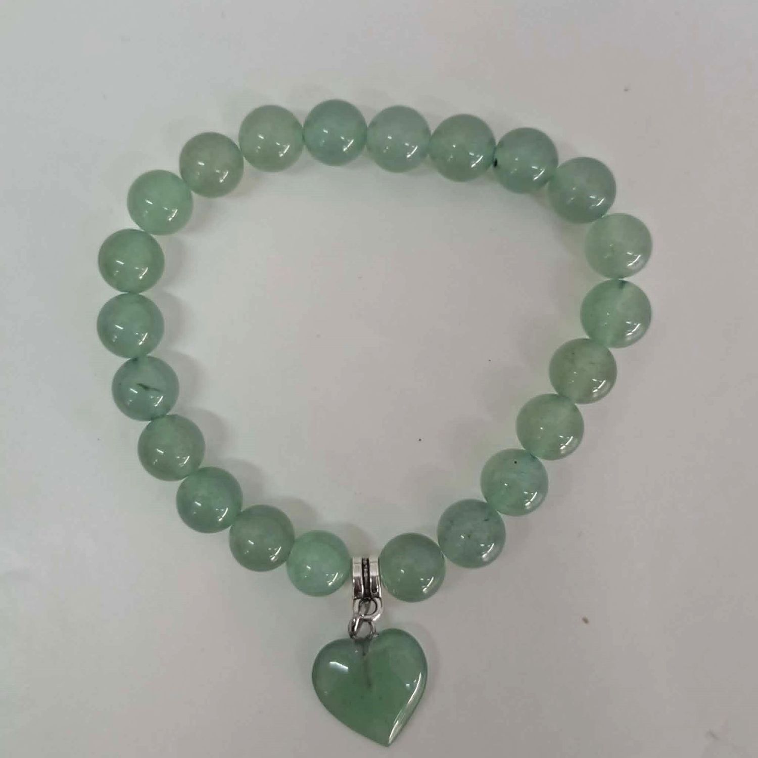 Green aventurine Bracelet Heart