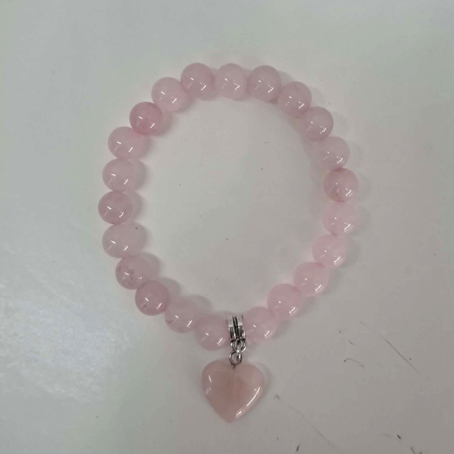 Rose Quartz Bracelet Heart