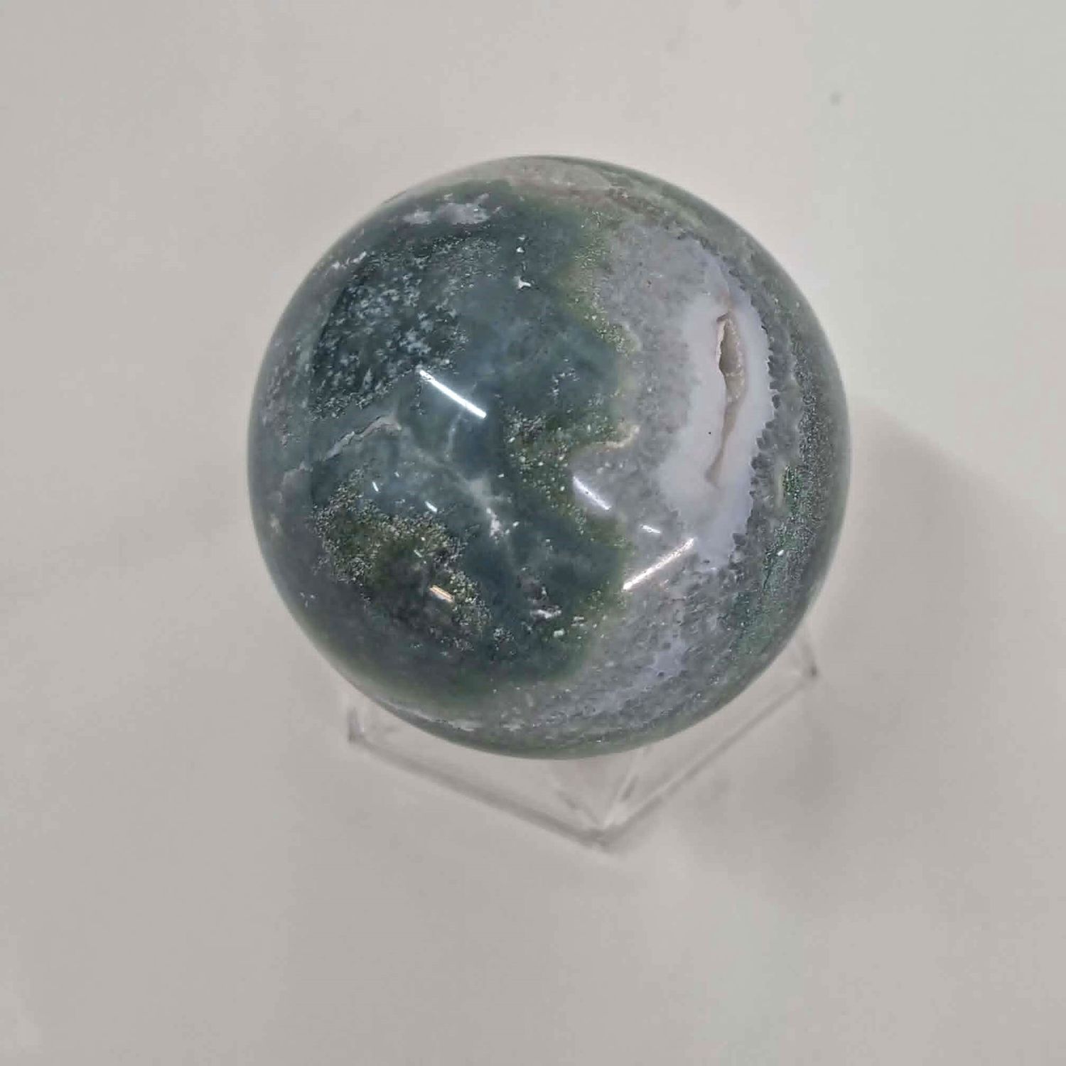 Green Moss Agate Sphere M